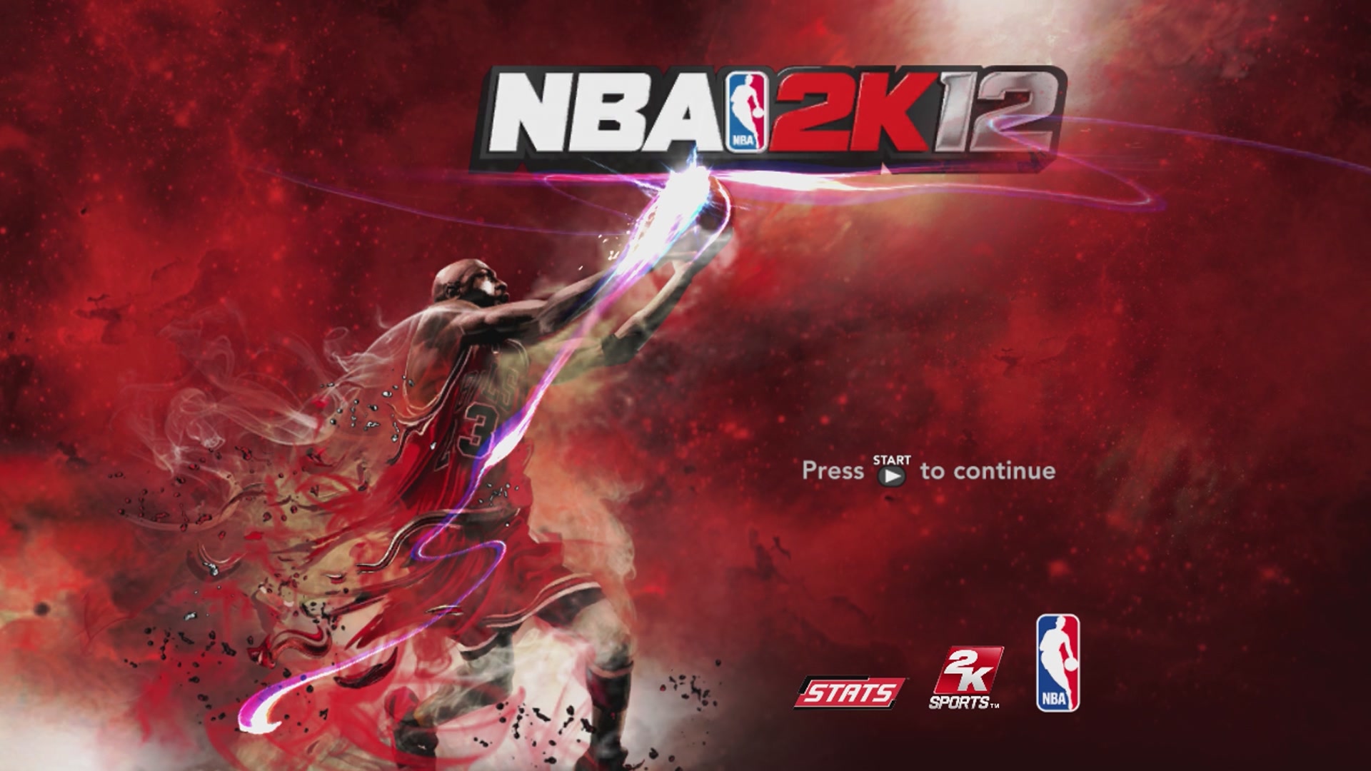 NBA 2K12 title screen for Xbox 360
